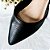 SCARPIN SALTO FINO COURO PRETO VERMELHO CONFORTAVEL - Imagem 4