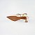 SCARPIN SALTO TACA COURO NUDE CLARO DOURADO CONFORTAVEL - Imagem 6