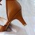 SCARPIN SALTO FINO COURO MARROM CONFORTAVEL - Imagem 5