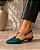SCARPIN SALTO FINO COURO VERDE MILITAR CONFORTAVEL - Imagem 3