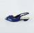 SCARPIN SALTO FINO COURO AZUL MARINHO CONFORTAVEL - Imagem 1