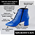BOTA SALTO BLOCO COURO AZUL BIC CONFORTAVEL - Imagem 2