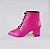 BOTA SALTO BLOCO COURO PINK CONFORTAVEL - Imagem 1