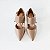 SCARPIN SALTO BLOCO COURO NUDE ESCURO CONFORTAVEL - Imagem 5