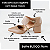 SCARPIN SALTO BLOCO COURO NUDE ESCURO CONFORTAVEL - Imagem 2
