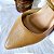 SCARPIN SALTO GEOMETRICO COURO NUDE ESCURO DOURADO CONFORTAVEL - Imagem 7