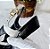 SCARPIN SALTO BLOCO COURO ZEBRA PRETO PRATA CONFORTAVEL - Imagem 5