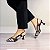 SCARPIN SALTO TACA COURO ZEBRA CAFE CONFORTAVEL - Imagem 4