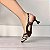 SCARPIN SALTO TACA COURO ZEBRA CAFE CONFORTAVEL - Imagem 3