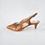 SCARPIN SALTO FINO COURO CARAMELO MARROM CONFORTAVEL - Imagem 1