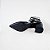 SCARPIN SALTO BLOCO COURO PRETO CONFORTAVEL - Imagem 8