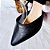 SCARPIN SALTO BLOCO COURO PRETO CONFORTAVEL - Imagem 6