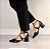 SCARPIN SALTO BLOCO COURO PRETO CONFORTAVEL - Imagem 4