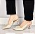 SCARPIN SALTO TACA COURO OFF WHITE CONFORTAVEL - Imagem 3