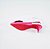 SCARPIN SALTO FINO COURO PINK VERMELHO CAMPARI CONFORTAVEL - Imagem 7