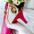 SCARPIN SALTO FINO COURO PINK VERMELHO CAMPARI CONFORTAVEL - Imagem 6