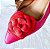 SCARPIN SALTO FINO COURO PINK VERMELHO CAMPARI CONFORTAVEL - Imagem 5