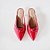 MULE SALTO FINO COURO VERMELHO CAMPARI CONFORTAVEL - Imagem 7