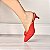 MULE SALTO FINO COURO VERMELHO CAMPARI CONFORTAVEL - Imagem 4