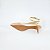 SCARPIN SALTO FINO COURO NUDE MEDIO CLARO ESCURO DOURADO CONFORTAVEL - Imagem 6
