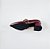 SCARPIN SALTO BLOCO COURO MARSALA CONFORTAVEL - Imagem 9