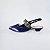SCARPIN SALTO FINO COURO AZUL MARINHO CONFORTAVEL - Imagem 1