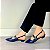SCARPIN SALTO FINO COURO AZUL MARINHO CONFORTAVEL - Imagem 4