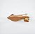 SCARPIN SALTO GEOMETRICO COURO NUDE ESCURO DOURADO CONFORTAVEL - Imagem 4