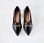 MOCASSIM SALTO BLOCO COURO PRETO CONFORTAVEL - Imagem 3
