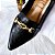 MOCASSIM SALTO BLOCO COURO PRETO CONFORTAVEL - Imagem 4