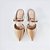 MULE SALTO FINO COURO NUDE ESCURO MARROM CONFORTAVEL - Imagem 3