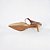 MULE SALTO FINO COURO NUDE ESCURO MARROM CONFORTAVEL - Imagem 6