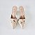 MULE SALTO GEOMETRICO COURO NUDE CLARO CONFORTAVEL - Imagem 8