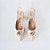 SCARPIN SALTO BLOCO COURO NUDE CLARO CONFORTAVEL - Imagem 3