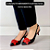 SCARPIN SALTO BLOCO COURO NUDE CLARO CONFORTAVEL - Imagem 5