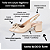 SCARPIN SALTO BLOCO COURO NUDE CLARO CONFORTAVEL - Imagem 2
