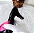 MULE SALTO FINO COURO PRETO PINK CONFORTAVEL - Imagem 7