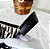 MULE SALTO BLOCO COURO ZEBRA PRETO CONFORTAVEL - Imagem 5