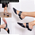 MULE SALTO BLOCO COURO ZEBRA PRETO CONFORTAVEL - Imagem 7