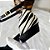SCARPIN SALTO BLOCO COURO ZEBRA PRETO CONFORTAVEL - Imagem 5
