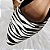 SCARPIN SALTO BLOCO COURO ZEBRA PRETO CONFORTAVEL - Imagem 4