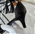 SCARPIN SALTO FINO COURO ZEBRA PRETO CONFORTAVEL - Imagem 6