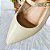 SCARPIN SALTO BLOCO COURO OFF WHITE CONFORTAVEL - Imagem 3