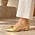 SCARPIN SALTO FINO COURO DOURADO CONFORTAVEL - Imagem 3