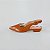 SCARPIN SALTO BLOCO COURO CARAMELO CONFORTAVEL - Imagem 1