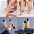 SCARPIN SALTO BLOCO COURO MARROM NUDE CLARO DOURADO CONFORTAVEL - Imagem 7