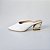MULE SALTO GEOMETRICO COURO BRANCO CONFORTAVEL - Imagem 1