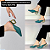 MULE SALTO GEOMETRICO COURO BRANCO CONFORTAVEL - Imagem 7