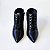 BOTA SALTO GEOMETRICO COURO PRETO CONFORTAVEL - Imagem 5