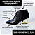 BOTA SALTO GEOMETRICO COURO PRETO CONFORTAVEL - Imagem 2